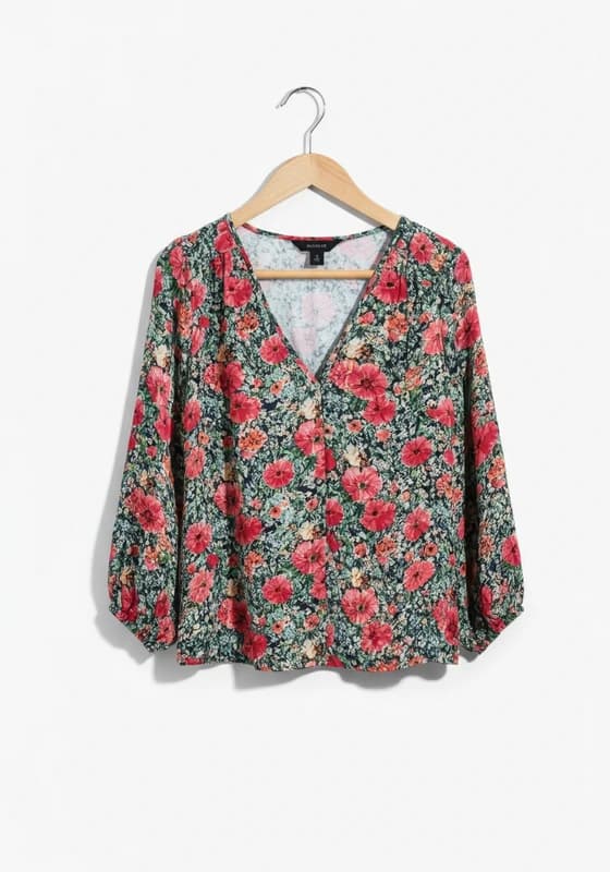 Floral blouse from the Kiwi wardrobe catalog